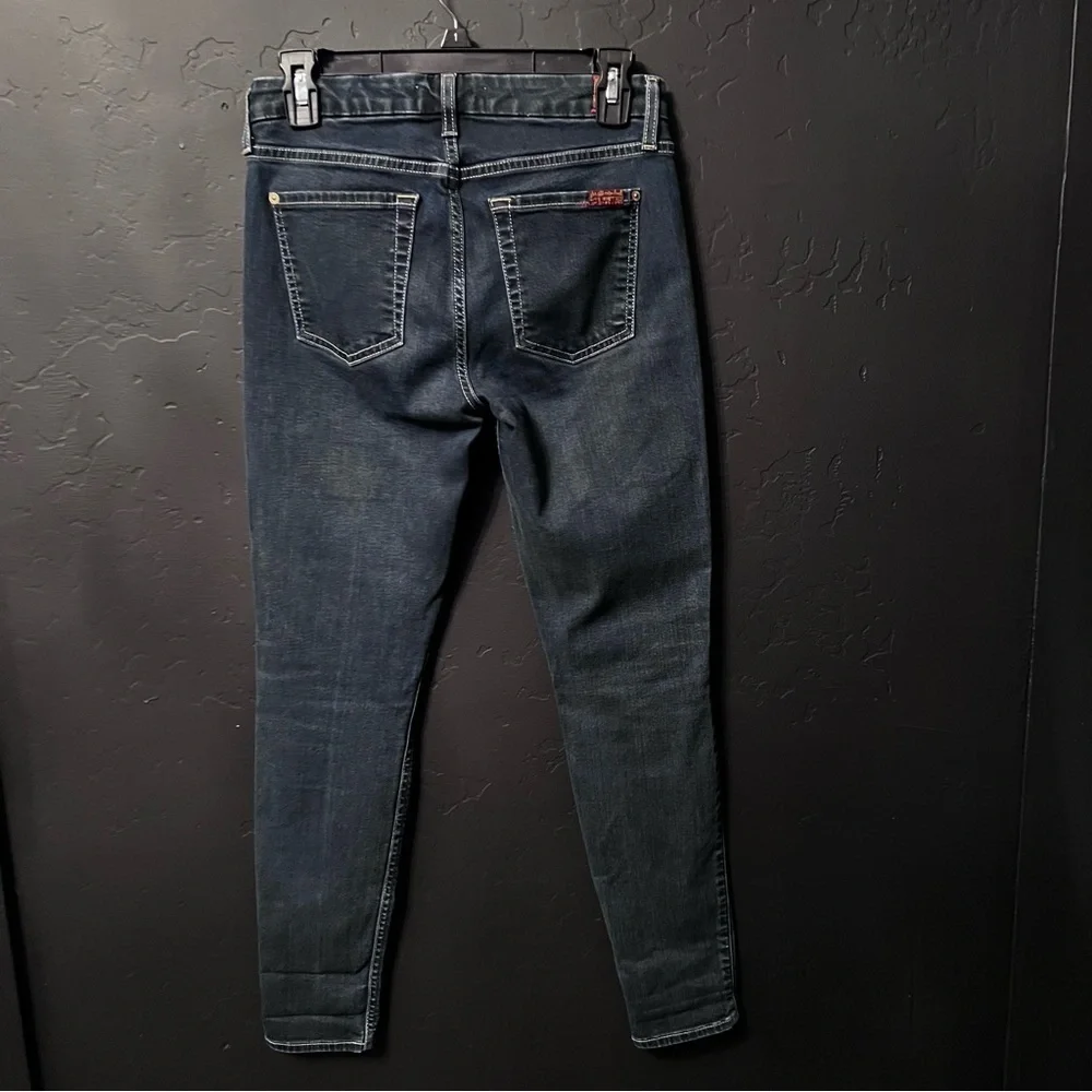 7 jeans B(AIR) ANKLE SKINNY IN STREAM Size:27 Color: Blue skinny jeans mid-rise - Picture 7 of 9